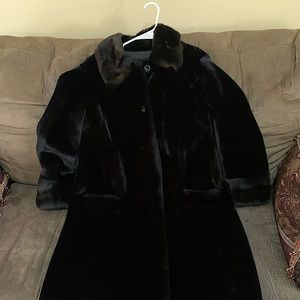 Authentic Lord & Taylor Black Fur Coat